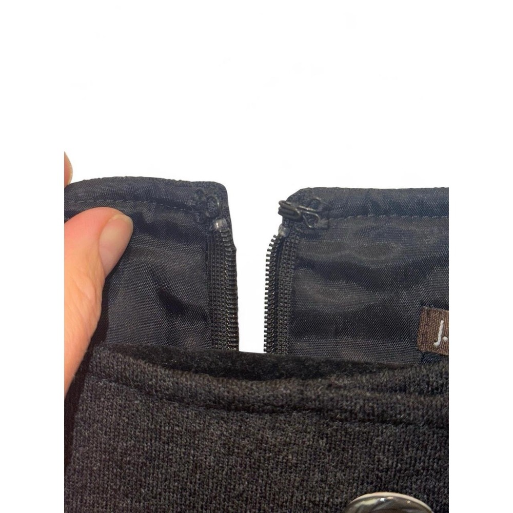 J. McLaughlin Charcoal Grey Dress, 100% Wool‎ Shell, Size 12 EUC - Picture 6 of 7
